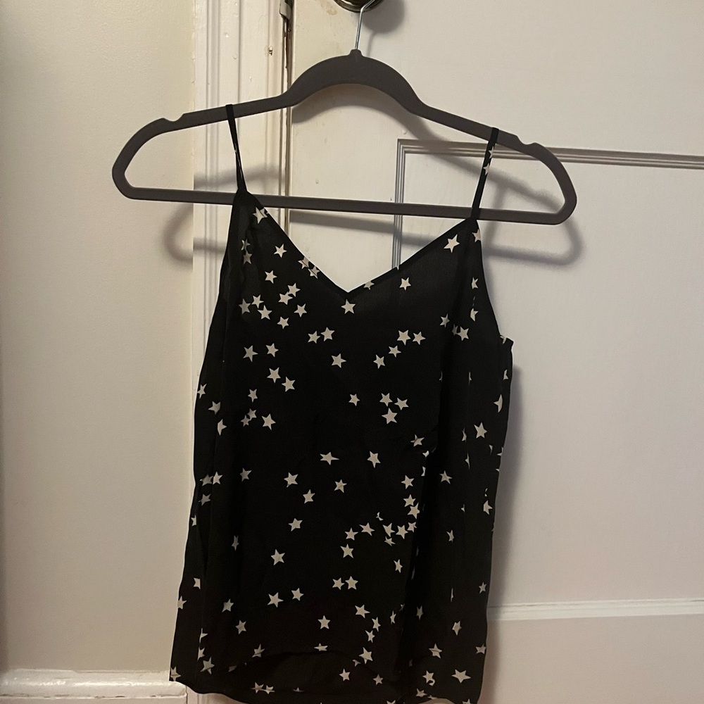 Black Star Print Women's Top